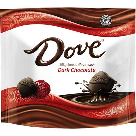DOVE CHOCOLATE Dove Dark Chocolate Promises Stand Up Pouch 8.46 oz., PK8 361567
